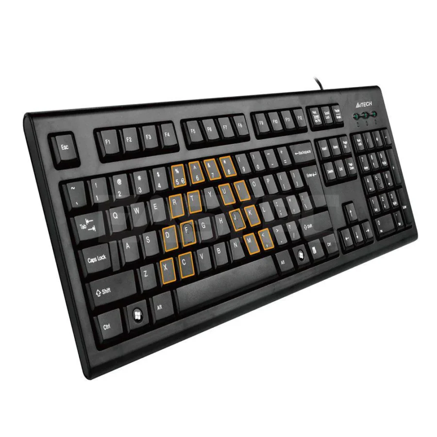 Ormocnet A4 TECH KRS-85 USB COMFORT ROUND KEYBOARD BLACK