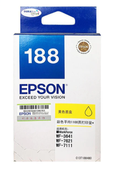 EPSON C13T188490 YELLOW INK CARTRIDGE
