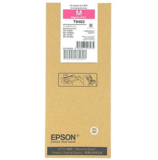 EPSON C13T948300 - EPSON MAGENTA INK PACK STD (3K) FOR WF-C5790/5290