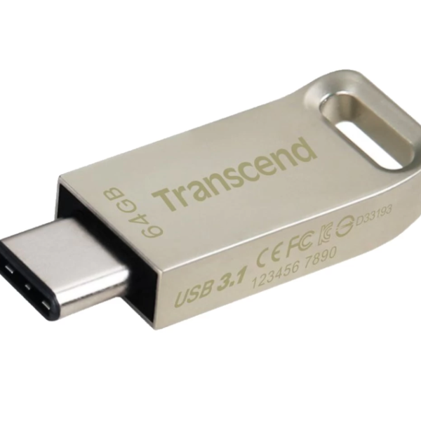 TRANSCEND JETFLASH USB TYPE C 3.1 GEN 1 FLASH DRIVE TS64GJF850S