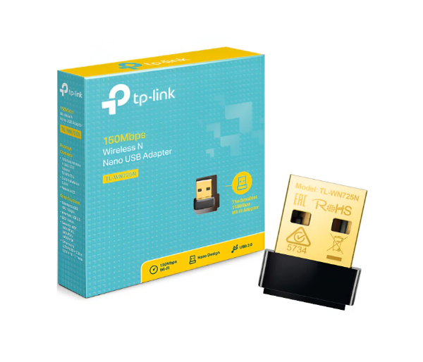 TP LINK TL-WN725N 150MBPS 2.4 GHZ USB 2.0  NANO WI-FI USB ADAPTER